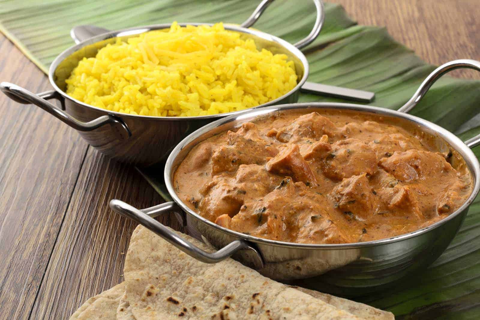 Murgh makhani eli voikana ja sitruunapilahvi