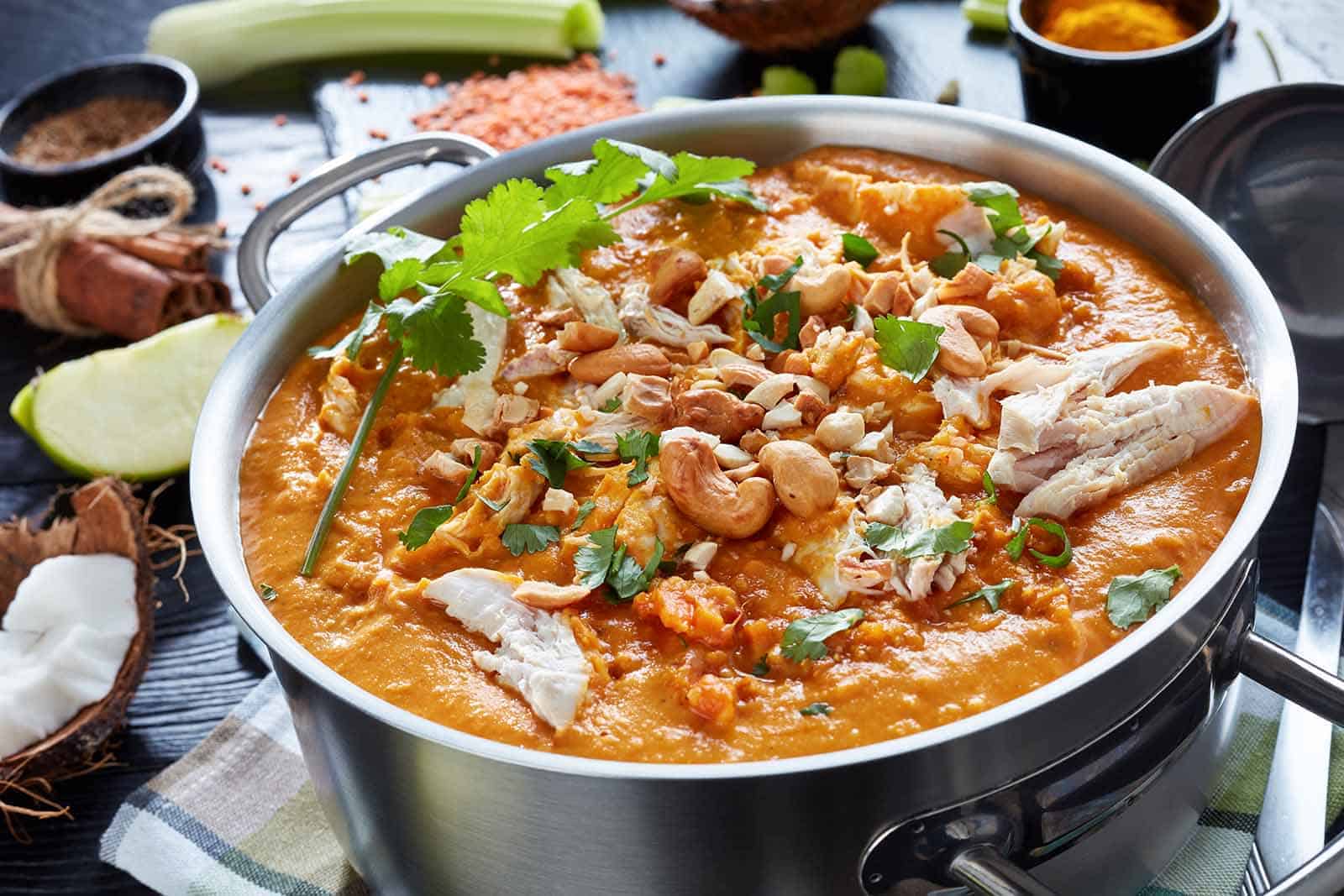 Mulligatawny. Kanakeitto jota ei voi kirjoittaa oikein.