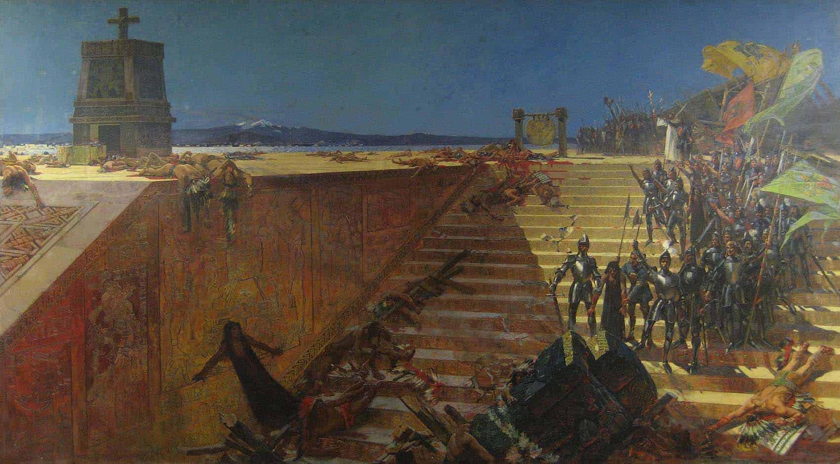Hernan Cortésin legenda ja asteekkien tuhon historia.